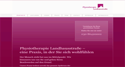 Desktop Screenshot of physiotherapie-landhausstrasse.de