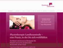 Tablet Screenshot of physiotherapie-landhausstrasse.de